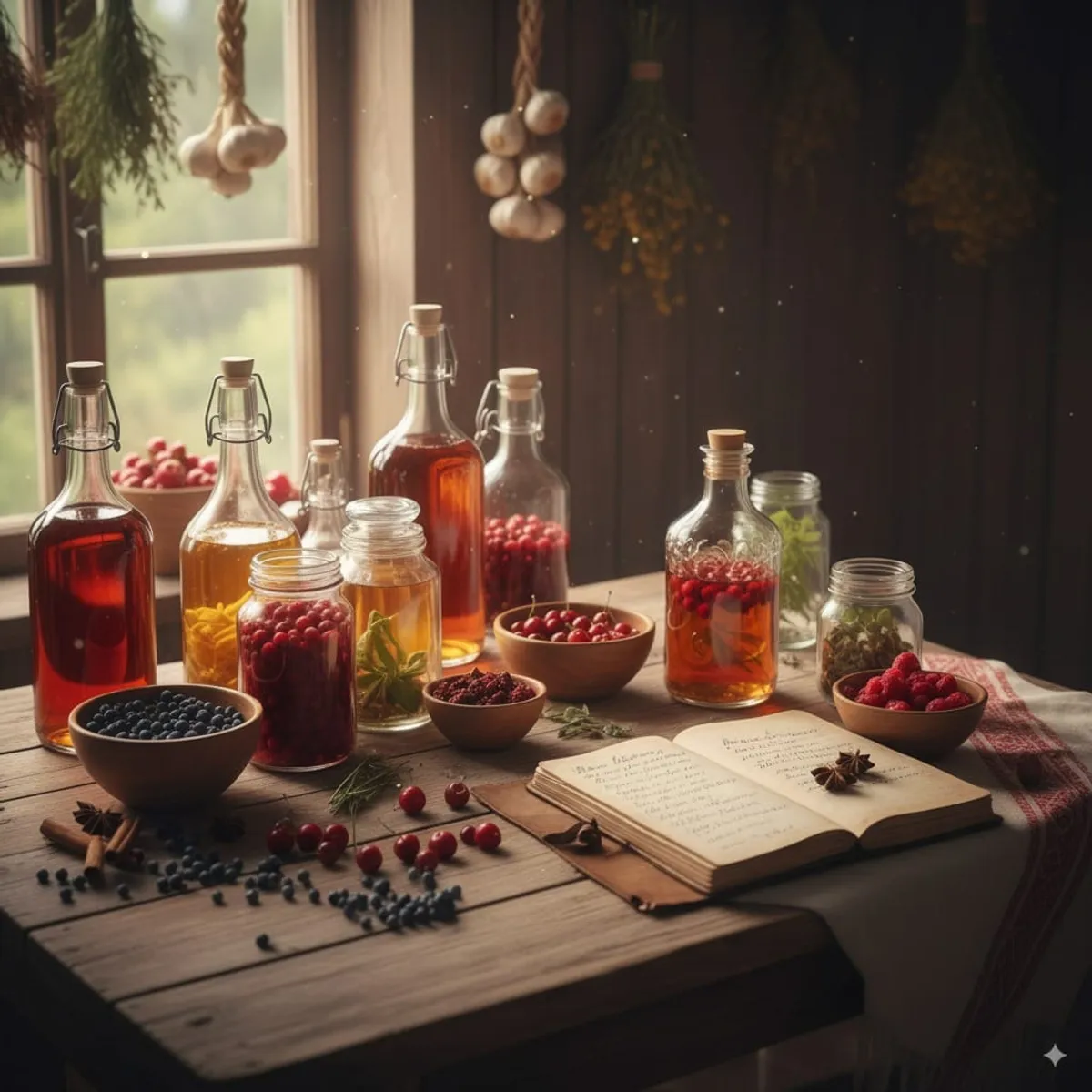 Naminės užpiltinės receptai: tradicinius lietuviškus gėrimus gaminkite namuose